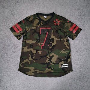 Nike Jersey Shirt Mens XL Colin Kaepernick 7 Camo Red Swoosh Large Graphic